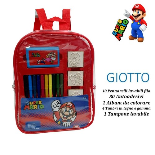 Zaino giotto super mario - giotto, con