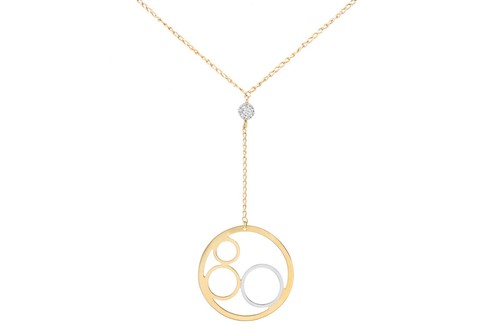Collana goccia cerchio oro - , 9