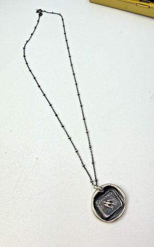 Collana sigillo cera francese - collana,