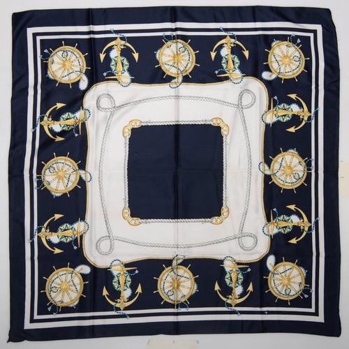 Foulard carré vintage blu - carré,