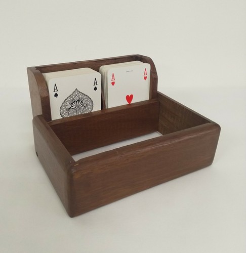 Cofanetto legno con carte - cofanetto,