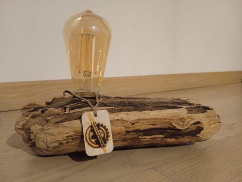 Lampada artigianale legno - in,