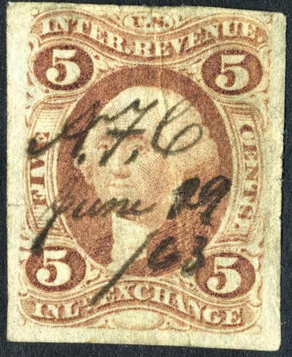Usa 1862 revenue inland - 1862, 5¢