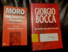 2 LIBRI GIORGIO BOCCA: Moro una tragedia italiana -  Bompiani, L'INFERNO (AO27)