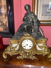 Orologio francese in antimonio