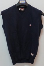 MARLBORO GILET SMANICATO JERSEY SHIRT TENNIS VINTAGE SPORT ITALIA WOOL NO MAGLIA