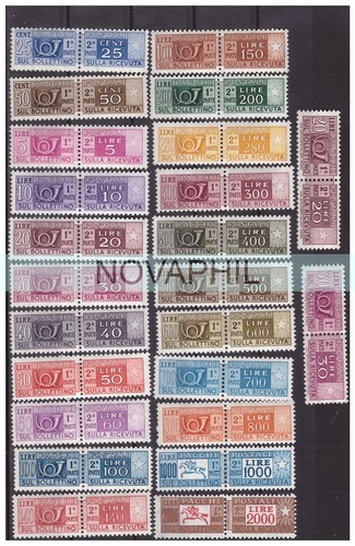 Pacchi postali stelle 1955 - pacchi,