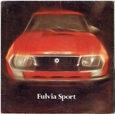 LANCIA FULVIA ZAGATO SPORT S2 1.3S 1600 COUPE' '71-72 BROCHURE VENDITA ORIGINALE DI FABBRICA