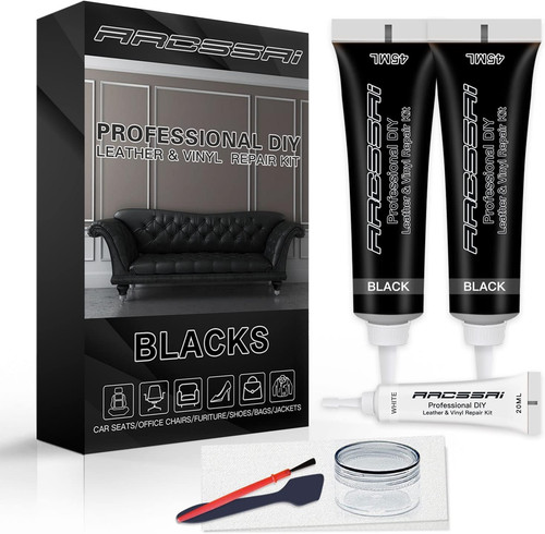 Kit riparazione pelle nera - riparazione, in