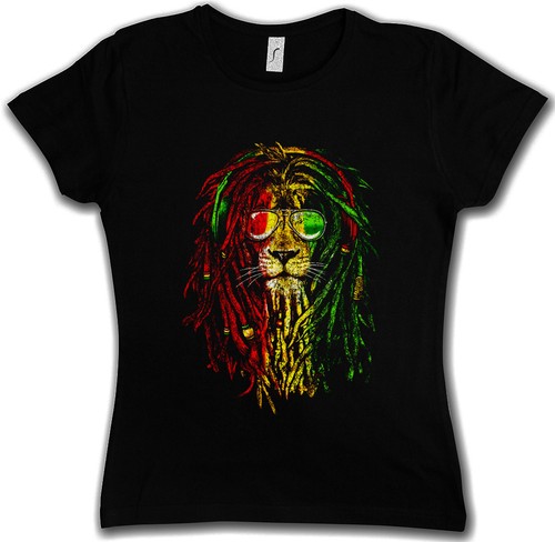 Rastafari lion shirt donna - rastafari, t-shirt