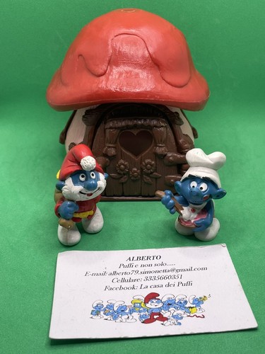 Puffi smurfs smurf casa dei - smurf,