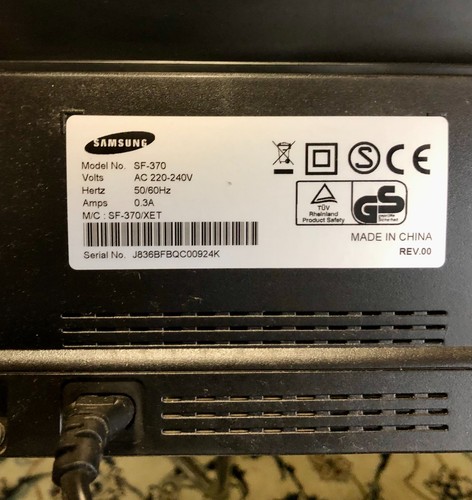 Samsung 370 - sf‑370, inkjet)