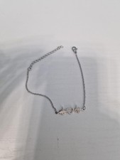 Braccialetto Cavigliera - Acciaio Color Argento - Cuore Amore Regalo Catena