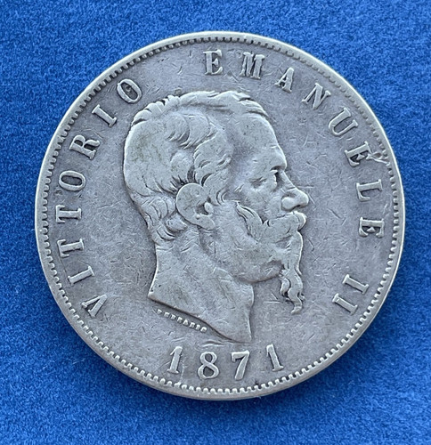 Lire 1871 milano - milano, v.e.ii°