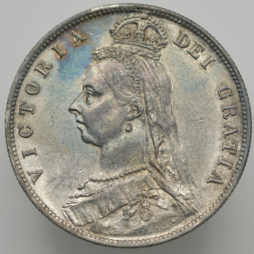 1887 mezza corona vittoria - mezza,