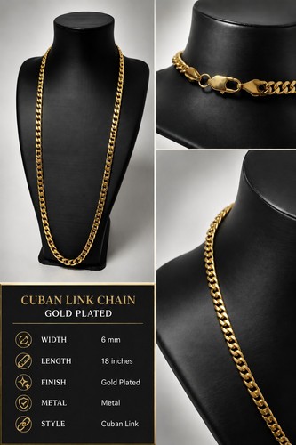 Collana catena maglia cubana