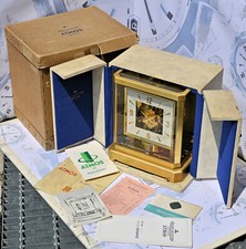 Atmos Jaeger-LeCoultre 1964 Raro Orologio Perpetuo d'Arredo con Corredo Completo