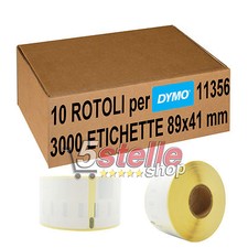 10 x ROTOLI ETICHETTE ADESIVE