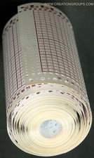 Rotolo di schede perforate vuote da 5 metri 15 pezzi 24 pz + 4 scatti per Brother Singer KH860 SK280