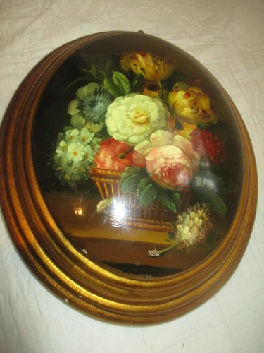 Quadro floreale cupola ovale - floreale, a