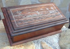 RARA SCATOLA IN LEGNO CON