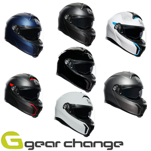 Casco moto modulare agv - casco, tour