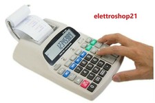CALCOLATRICE SCRIVENTE  SCONTRINO COLORE DISPLAY LCD 12 CIFRE SRABC 1800 CE