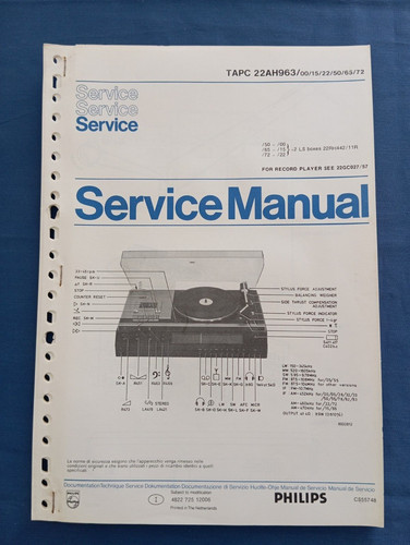 Philips 22ah963 service - philips, manual