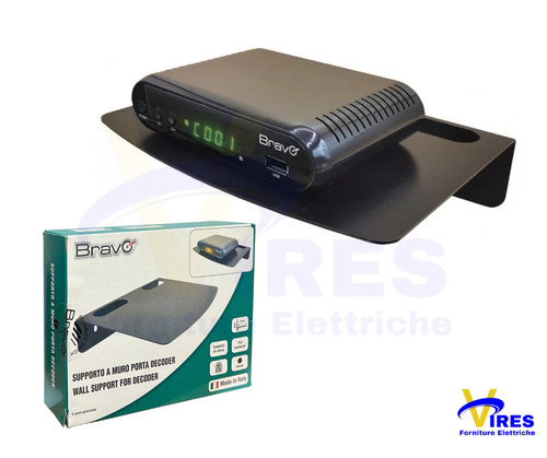 Supporto muro porta decoder - supporto,