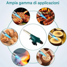 Mini Cannello Bruciatore Caramellatore 1300°C VTH Fiamma Ossidrica Torcia A Gas