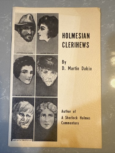 Holmesian clerihews martin - holmesian, d.