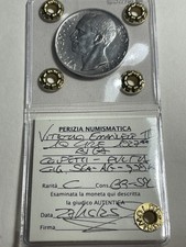 Regno d'Italia Vitt. Emanuele III 10 Lire Biga 1927 2 rosette Periziata Grimoldi