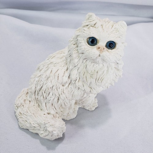 Statuina gatto persiano bianco