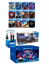 Occhiali VR PS4 V2|PS5 set completo|+2 Move Motion|+AIM VR Gun|+GIOCO VR GRATUITO|OTTIMO