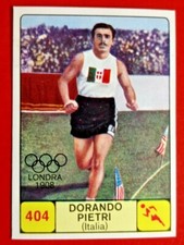 DORANDO PIETRI,N.404*FIGURINA PANINI COLLEZIONE CAMPIONI DELLO SPORT 1968/69*REC