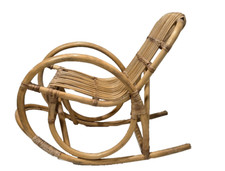 Sedia a dondolo vintage in