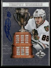 2012-13 Panini Limited Patrick Kane Trophy Winners Auto /99 Blackhawks Autografo
