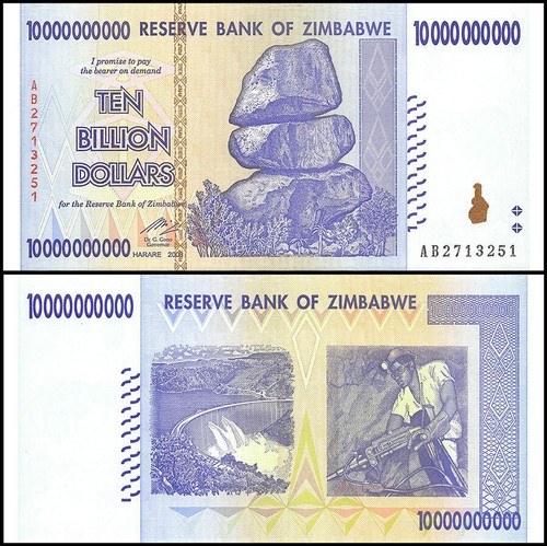 Banconota zimbabwe miliardi - zimbabwe,