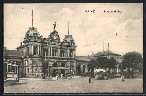Cartolina magonza tram - cartolina,