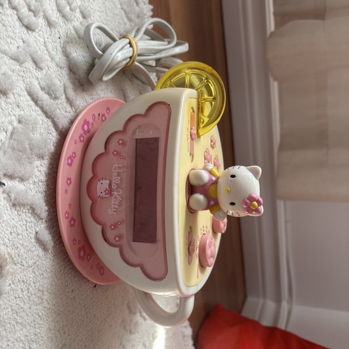 Vtg hello kitty tea - vtg, clock