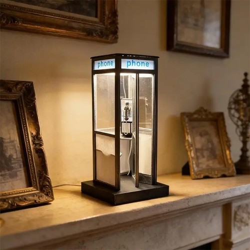 Mini cabina telefonica retrò