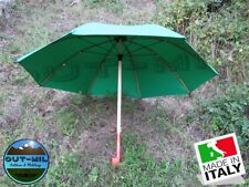 Ombrello impermeabile verde in legno e bambù da Pastore Caccia Bosco Agricoltura