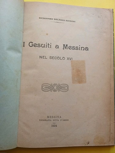 Gesuiti messina nel secolo - i,