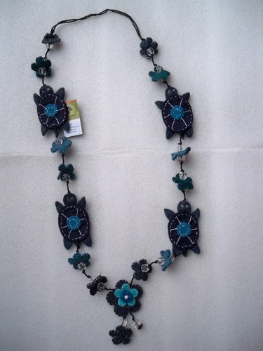 Collana lana cotta - collana,