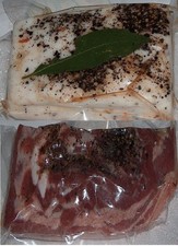 pancetta tesa + LARDO  ( sicilia che gusto ) tranci  2 X 250 g circa