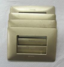 Stock 4 Copri Interruttore Bticino Matix Placca 3 Moduli Placche Oro Prese Gold