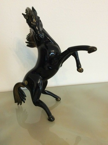 Cavallino nero vetro - cavallino,