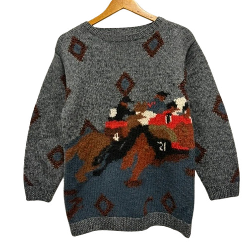 Vintage cavallo maglione - cavallo, da