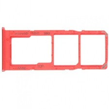 Porta SIM Per Samsung Galaxy A12 Adattatore Scheda Dual Rosso Rossa Ricambio