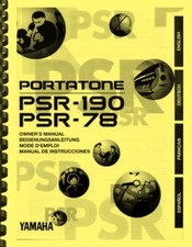 Yamaha PSR-190 PSR-78 Tastiera